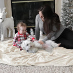 Bedsure Fleece Blankets King Size Cream - Image 8