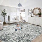 XLUEZ 8x10 Area Rugs for Living Room, Washable Modern Abstract Large Area Rug - Image 5