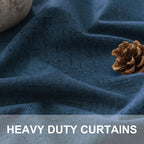 Pitalk Navy Blue Blackout Curtains - Image 3