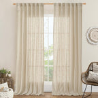 LAMIT Natural Linen Blended Curtains by LAMIT