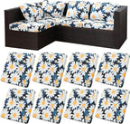 8Pcs Stretch Patio Cushion Covers, Outdoor Couch Covers Replacement, Outdoor by BIETYONE