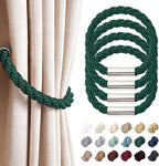 NICEEC 4 Pack Strong Magnetic Curtain Tiebacks Modern Simple Style Drape Tie by NICEEC