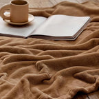 Bedsure GentleSoft Orange Fleece Blankets Queen Size - Image 5