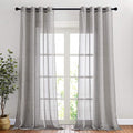 NICETOWN Linen Curtains Charcoal Grey by NICETOWN