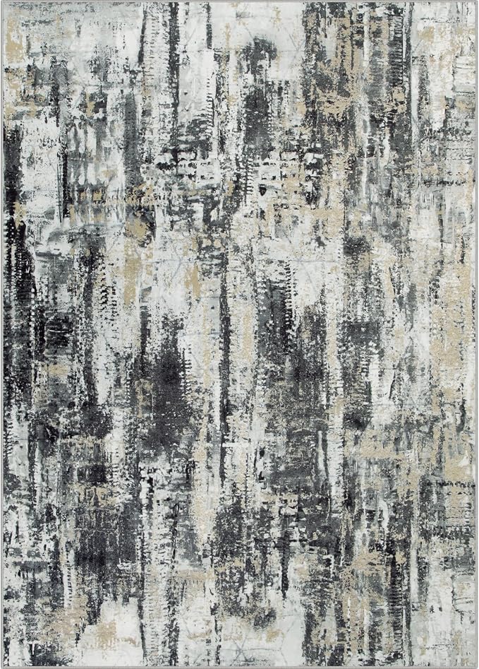 4x6 Area Rugs Washable Rug: Modern Abstract Living Room Rug Soft Anti-Skid Thin - Image 7