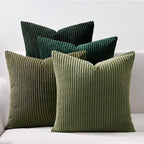 Topfinel Christmas Decorative Throw Pillow Covers Green Series, Winter Fluffy by Topfinel