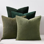 Topfinel Christmas Decorative Throw Pillow Covers Green Series, Winter Fluffy by Topfinel