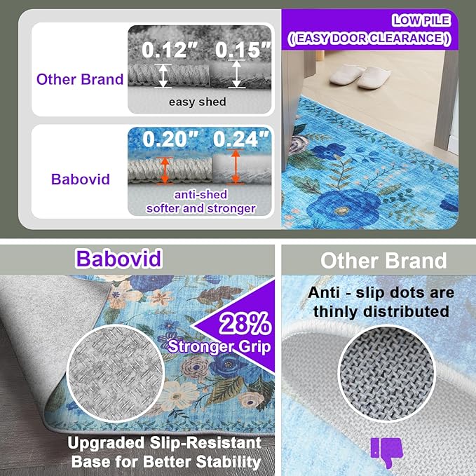 Area Rugs 24x17 Inch Home Decor Entry Rug, Small Door Mat Bath Mats - Image 4