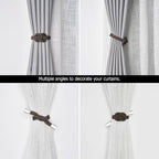 NICEEC 2 Pack Mini Magnetic Curtain Tiebacks Nordic Simple Style Drape Tie - Image 6