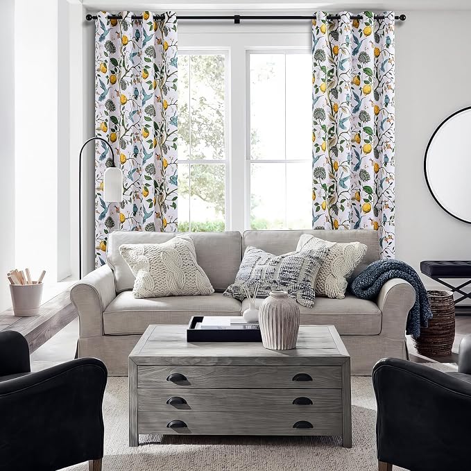 Topfinel White Pretty Pioneer Woman Blackout Curtains 63 Inches Length 2 Panels - Image 5