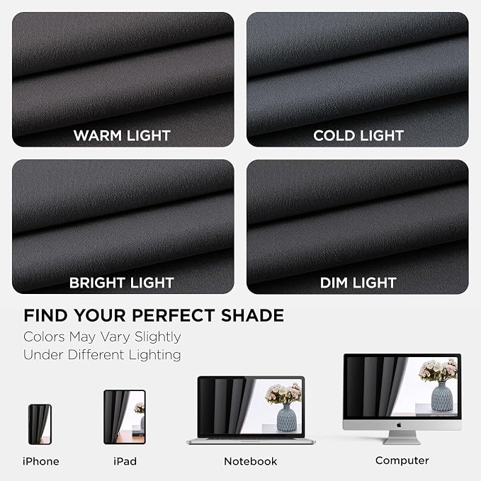 Joydeco Blackout Curtains 45 Inch Length 2 Panels Set, Thermal Insulated Long - Image 8