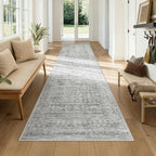 2x8 Washable Runner Rug: Moroccan Geometric Boho Rug Farmhouse Non Slip Stain by VECARF