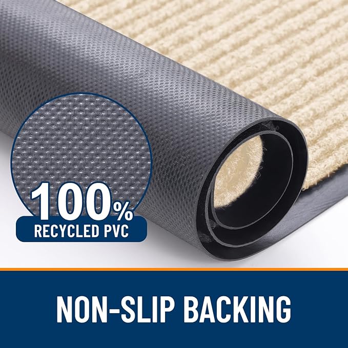 OLANLY Front Door Mat Indoor Outdoor Entrance, Waterproof Heavy Duty Doormat - Image 3