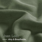 Nanspring Forest Green Linen Curtains - Image 3