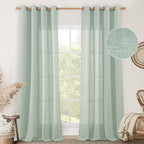 LAMIT Living Room Linen Curtains 95 Inch by LAMIT