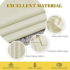 NICETOWN Beige Blackout Curtains 63 inches Long, Grommet Room Darkening Window - Image 4