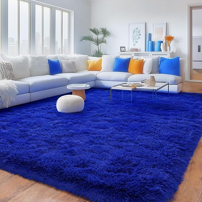Rugs for Living Room 6x9, Soft Shaggy Modern Shag Area Rug for Bedroom - Image 2