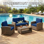 hyha 12Pcs Patio Cushion Covers, Stretch Outdoor Couch Cushion Covers - Image 6