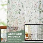 jinchan Floral Linen Blend Curtains - Image 6