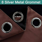 Yakamok Blackout Extra Wide Patio Sliding Door Curtains, Grommet Thermal - Image 6
