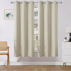 Joydeco Blackout Curtains 72 Inches Long 2 Panels Set, Thermal Insulated Long by JOYDECO