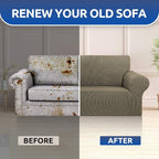 KEKUOU Stretch Loveseat Sofa Cover Slipcover, Couch Covers - Image 7