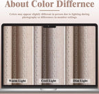 Taupe Boho Blackout Curtains 2 Panels 84 Inch - Image 5