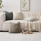 MIULEE Pack of 2 Couch Throw Pillow Covers 18x18 Inch Dark Gray Modern Boho - Image 2