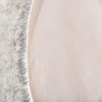 ORINOVA White and Grey Ultra Soft Faux Fur Shaggy Runner Rug 2x6 - Image 8