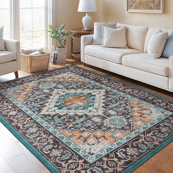 Lofus 5x7 Area Rugs for Living Room, Washable Area Rug, Rugs for Bedroom - Image 2