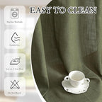 MYSKY HOME Living Room Curtains 90 Inches Long Farmhouse Light Filtering - Image 7