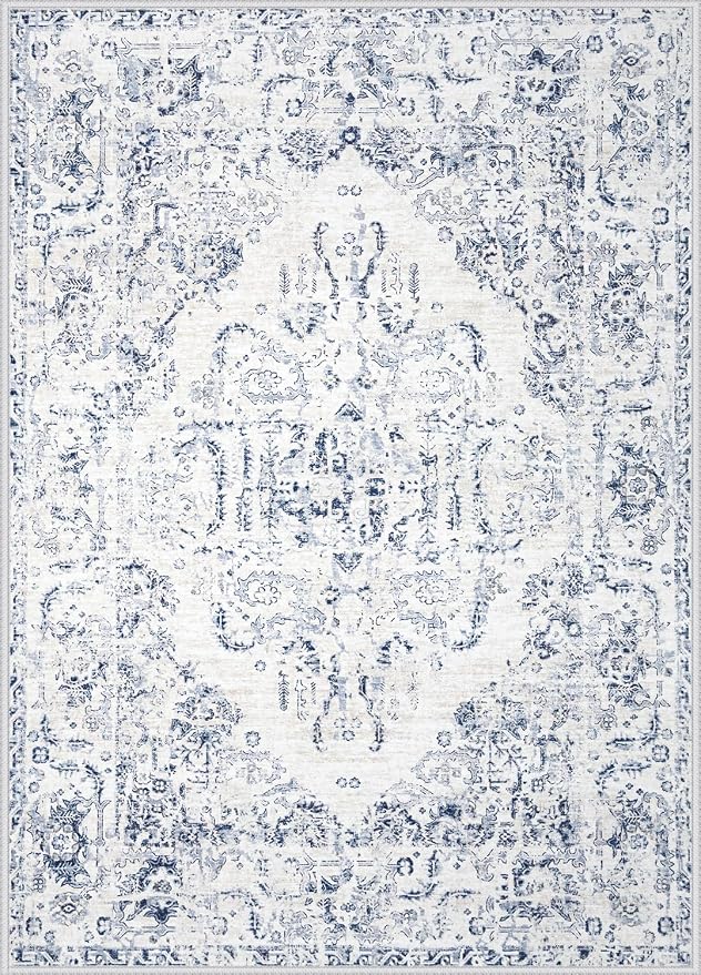6x9 Area Rugs for Living Room: Washable Rug Vintage Large Rugs Soft Non Slip - Image 9