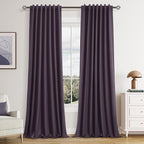Guken 100% Blackout Curtains 108 Inch Length 2 Panels Set by Guken
