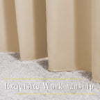 NICETOWN Biscotti Beige Blackout Curtains 84 inches Long - Image 6