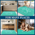 OLANLY Dog Door Mat for Muddy Paws 24x16, Paw Print Design, Absorbs Moisture - Image 8