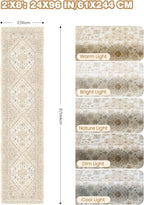 Runner Rug 2x8 Runners for Hallways Non Slip Washable, Vintage Hallway Runner - Image 2