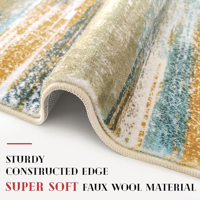 Lansny Modern Abstract Runner Rug 2x6 - Image 5