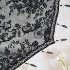 Molaxhome Swag Curtain 51 inch Length Rod Pocket Scalloped Curtain Valance - Image 8