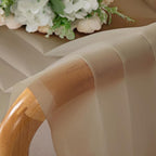 OWENIE Taupe Sheer Curtains 78 inches Long - Image 7