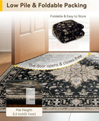 RELEANY Area Rugs 3'x8' Runner Rug Non Slip Washable - Image 6