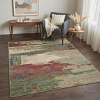 Area Rugs 5x7 for Living Room Bedroom, Modern Abstract Machine Washable Rug by BEIMO
