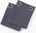 LEMOMO Grey Thermal Blackout Curtains/42 x 84 Inch/Set of 2 Panels Room - Image 9