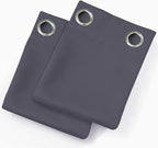 LEMOMO Grey Thermal Blackout Curtains/52 x 95 Inch/Set of 2 Panels Room - Image 9