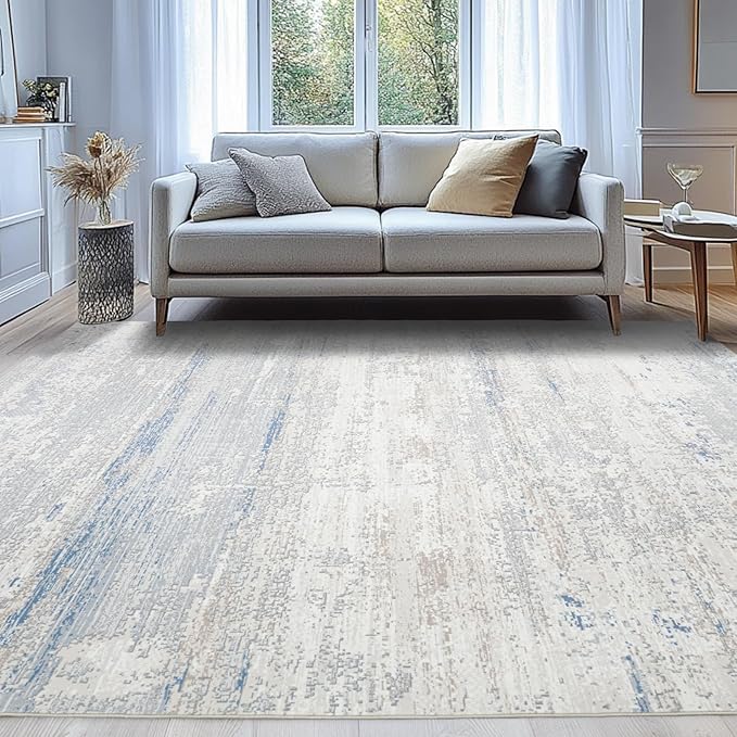 Washable Rugs 9x12 Area Rug for Living Room- Modern Abstract Rugs for Bedroom - Image 6