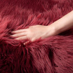 Ashler faux fur rug, Fluffy Shaggy Area Rug Ultra Soft 2 x 3 Feet Sheepskin Fur - Image 5
