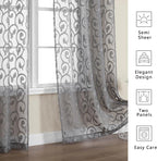 OWENIE Furman Sheer Curtains 63 inch Length - Image 6