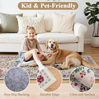 HEBE Washable Hallway Runner Rug 2'x 8' Non Slip Kitchen Rugs Runner, Low Pile - Image 6