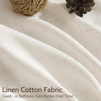 Nanspring Modern Linen Curtains 84 Inch Length 2 Panels Set - Image 4