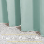 NICETOWN Seafoam Green Blackout Curtains 90 inches Long, Grommet Thermal - Image 6