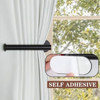 Groleca 2 Pack Adhesive Curtain Holdbacks Curtain Tie Backs Curtain Holdbacks - Image 2